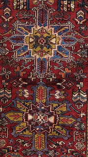 4x15 Authentic Hand Knotted Persian Heriz Rug - Iran - bestrugplace