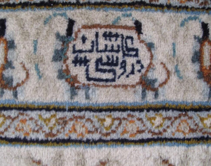 9x13 Authentic Hand-knotted Persian Signed Kashan Rug - Iran - bestrugplace