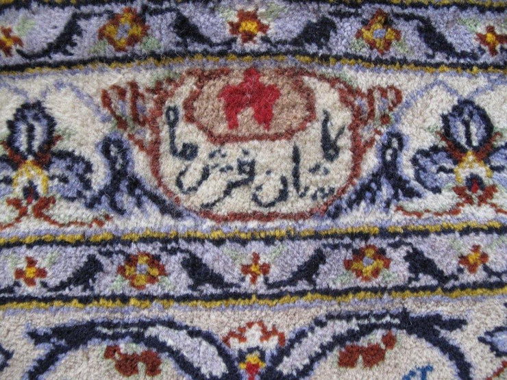 10x13 Authentic Hand-knotted Persian Signed Kashan Rug - Iran - bestrugplace