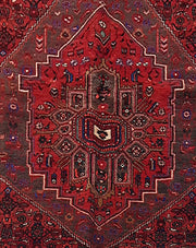 5' x 7' Red Persian Kurd Bijar Rug