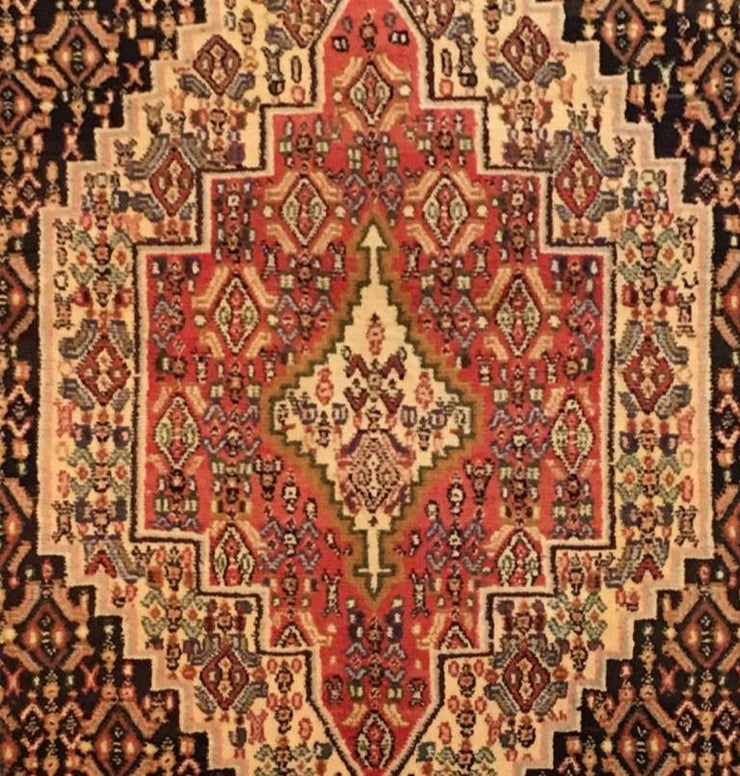 4x5 Authentic Hand-knotted Persian Hamadan Rug - Iran - bestrugplace