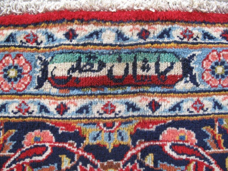 8x11 Authentic Hand-knotted Persian Signed Kashan Rug - Iran - bestrugplace