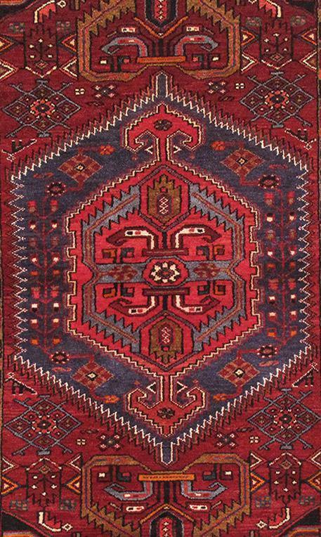 Luxurious 4x7 Authentic Hand-knotted Persian Hamadan Rug - Iran - bestrugplace