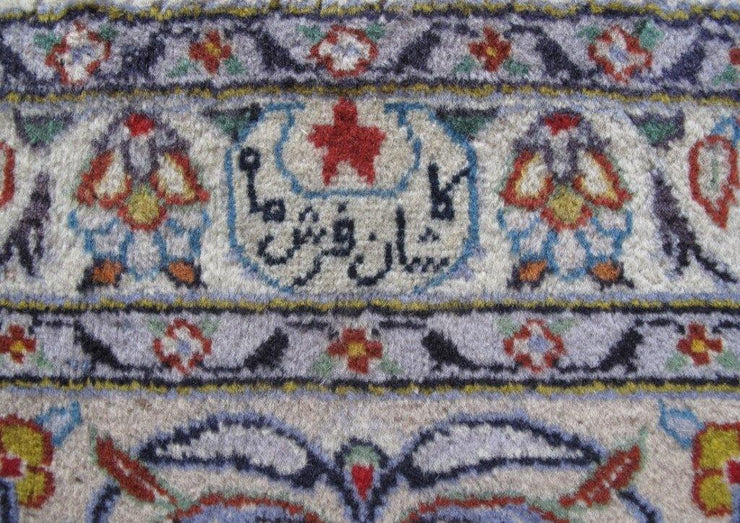 10x13 Authentic Hand-knotted Persian Signed Kashan Rug - Iran - bestrugplace