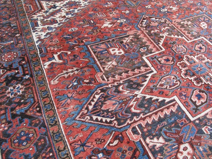 8x12 Authentic Hand-knotted Persian Heriz Rug - Iran - bestrugplace