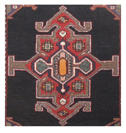 3' x 4' Black Persian Hamadan Rug