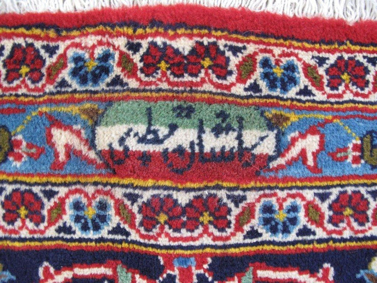 SHARK TANK RUG 10x13 Authentic Hand-knotted Persian SIGNED GHOTBI IRAN FLAG Kashan Carpet 81365 - bestrugplace