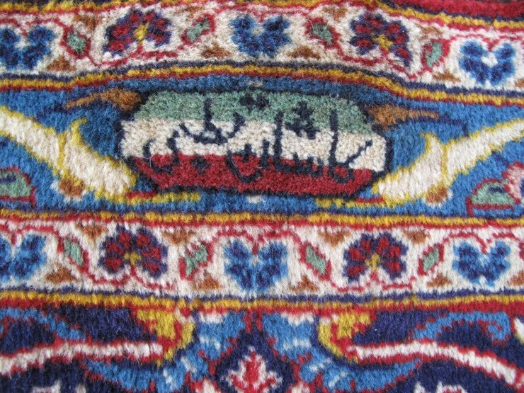 10x13 Authentic Hand-knotted Persian Signed Kashan Rug - Iran - bestrugplace