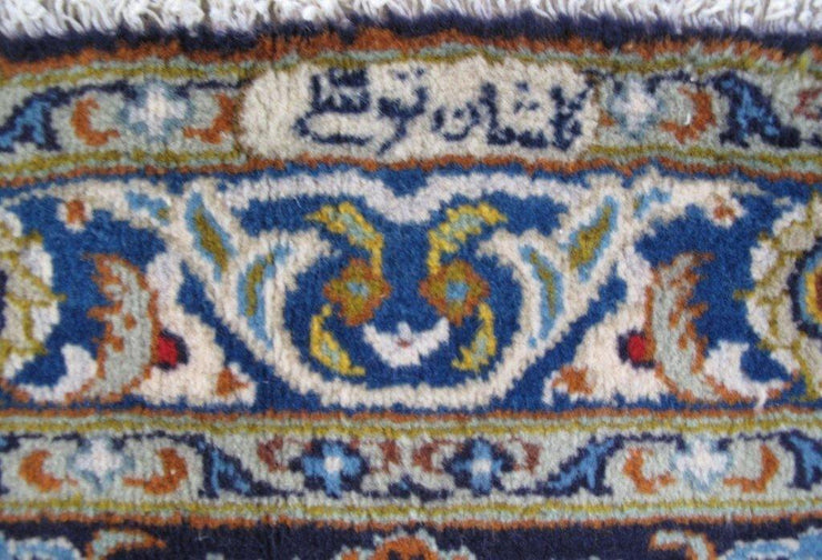 11x14 Authentic Hand-knotted Persian Signed Kashan Rug - Iran - bestrugplace