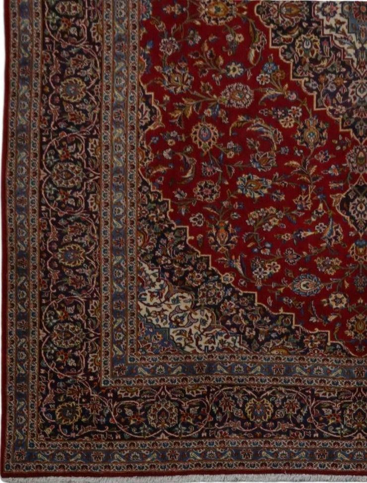 10x13 Authentic Hand-knotted Persian Signed Kashan Rug - Iran - bestrugplace