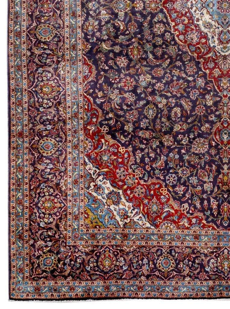 10x14 Authentic Hand-knotted Persian Signed Kashan Rug - Iran - bestrugplace