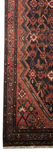 4x11 Authentic Hand-knotted Persian Hamadan Rug - Iran - bestrugplace