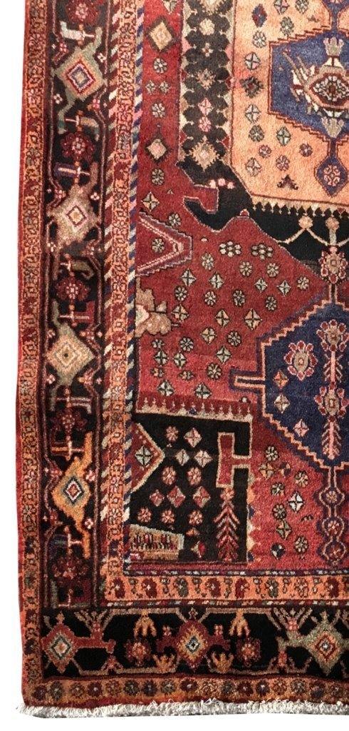 4x9 Authentic Hand-knotted Persian Hamadan Rug - Iran - bestrugplace