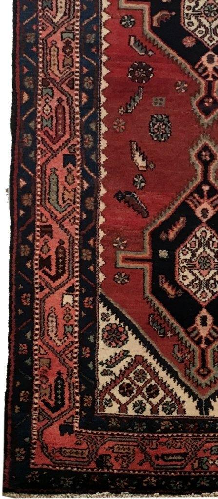 4x11 Authentic Hand-knotted Persian Hamadan Rug - Iran - bestrugplace