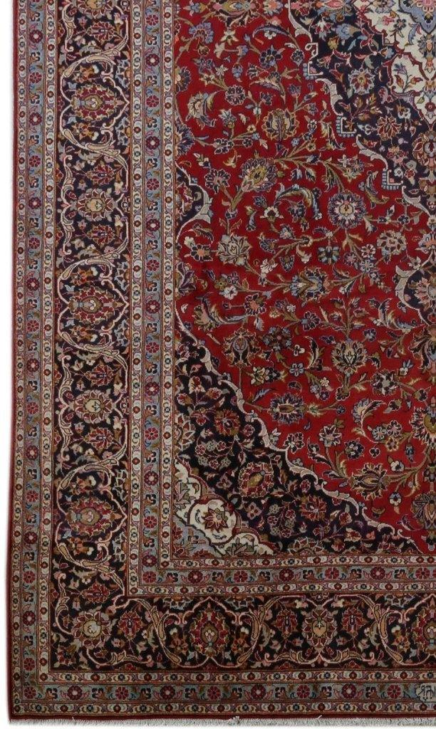 10x16 Authentic Hand-knotted Persian Signed Kashan Rug - Iran - bestrugplace