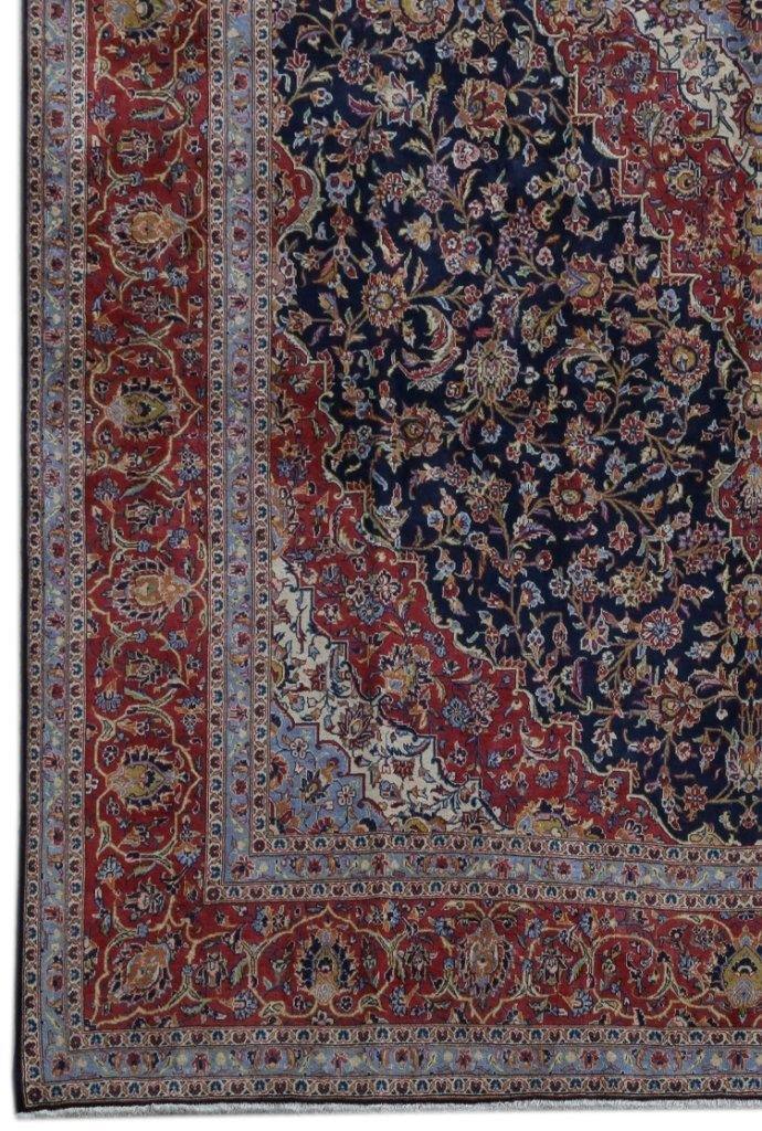 10x14 Authentic Hand-knotted Persian Signed Kashan Rug - Iran - bestrugplace