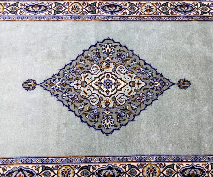 3' x 16' Grey Persian Kashan Rug