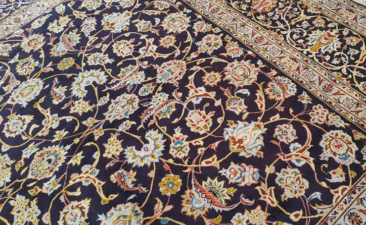 10x15 Authentic Hand Knotted Persian Kashan Rug - Iran - bestrugplace