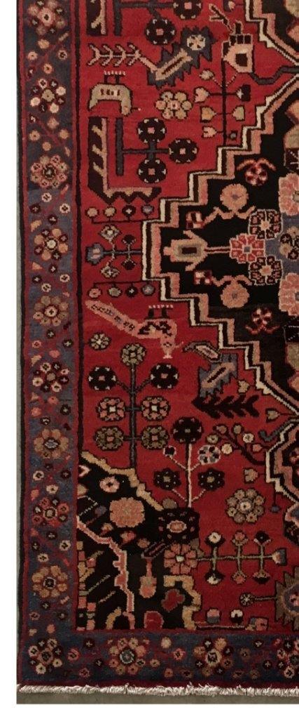 4x8 Authentic Hand-knotted Persian Hamadan Rug - Iran - bestrugplace