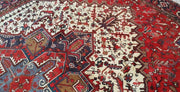 8x11 Authentic Hand Knotted Persian Heriz Rug - Iran - bestrugplace