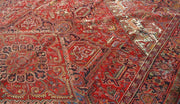 9x13 Authentic Hand Knotted Persian Heriz Rug - Iran - bestrugplace