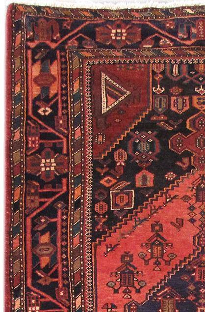 Luxurious 4x7 Authentic Hand-knotted Persian Hamadan Rug - Iran - bestrugplace