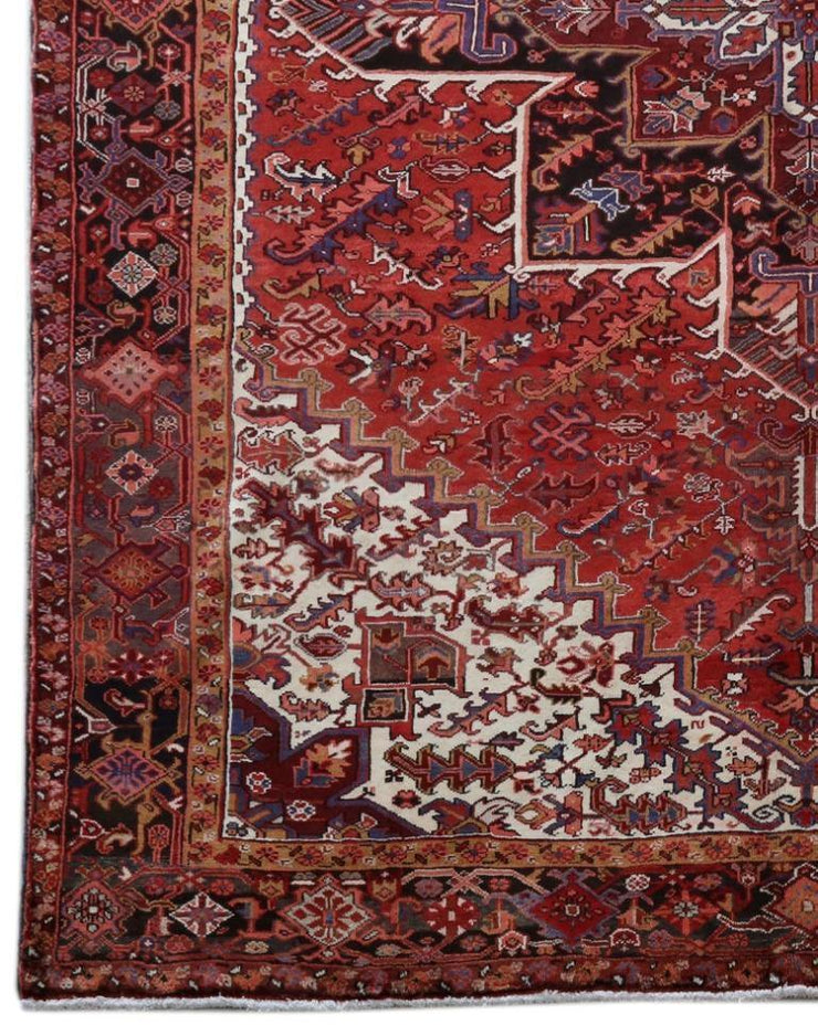 10x14 Authentic Hand-knotted Persian Heriz Rug - Iran - bestrugplace