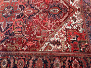 8x12 Authentic Hand Knotted Persian Heriz Rug - Iran - bestrugplace