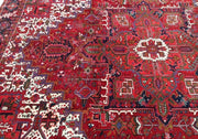 10x13 Authentic Hand Knotted Persian Heriz Rug - Iran - bestrugplace