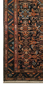 Luxurious 4x14 Authentic Hand-knotted Persian Zanjan Rug - Iran - bestrugplace