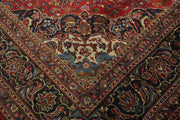 10x13 Authentic Hand-knotted Kashan Rug- 78889 - bestrugplace