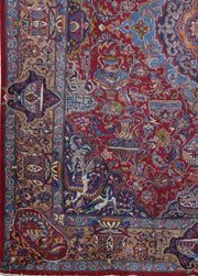 9x13 Authentic Hand-knotted Persian Signed Kashmar Rug - Iran - bestrugplace