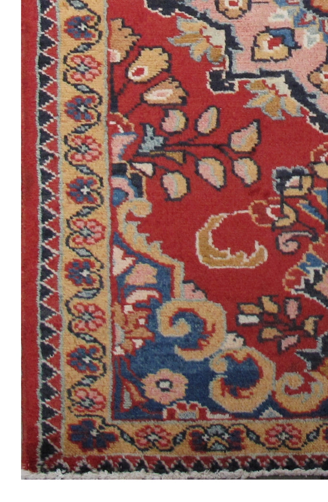 2' x 4' Red Persian Hamadan Rug