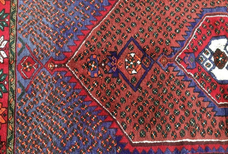 4x8 Authentic Hand Knotted Persian Hamadan Rug - Iran - bestrugplace