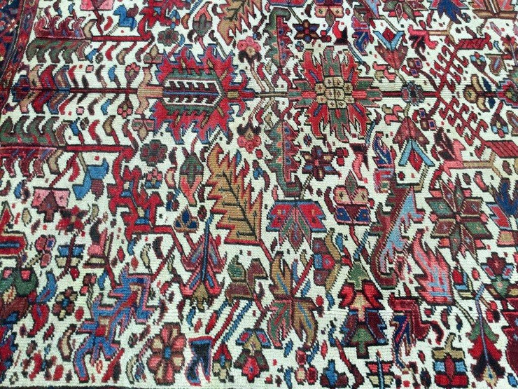 8x11 Authentic Hand Knotted Persian Heriz Rug - Iran - bestrugplace