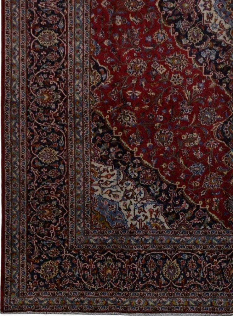 10x13 Authentic Hand-knotted Persian Signed Kashan Rug - Iran - bestrugplace