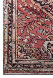 6' x 4' Orange Persian Hamadan Rug