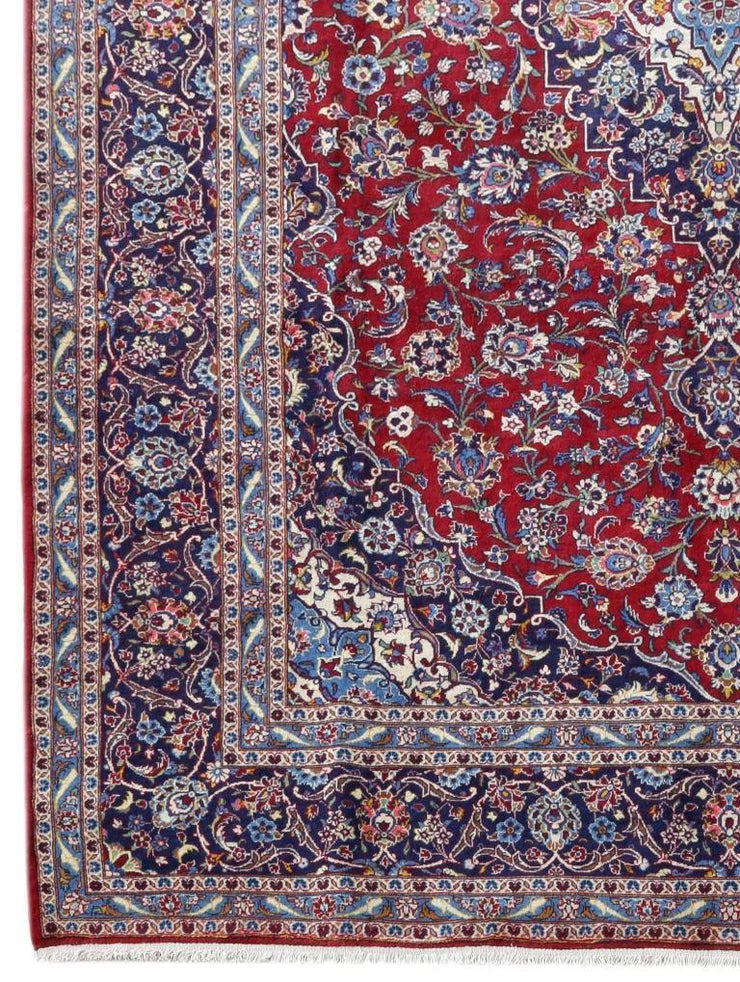 10x13 Authentic Hand-knotted Persian Signed Kashan Rug - Iran - bestrugplace