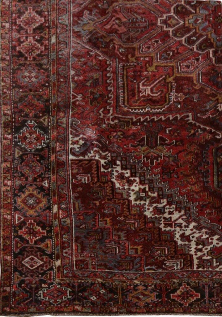 10x13 Authentic Hand-knotted Persian Heriz Rug - Iran - bestrugplace