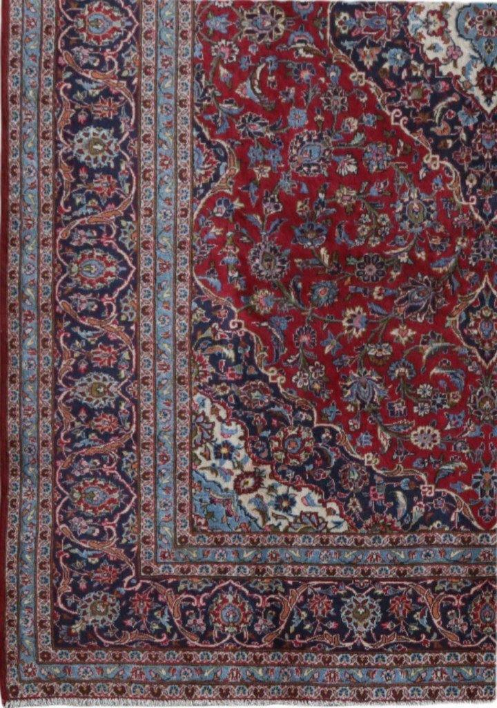 8x12 Authentic Hand-knotted Persian Kashan Rug - Iran - bestrugplace