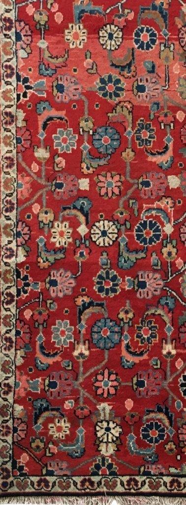 4x10 Authentic Hand-knotted Persian Mahalat Rug - Iran - bestrugplace