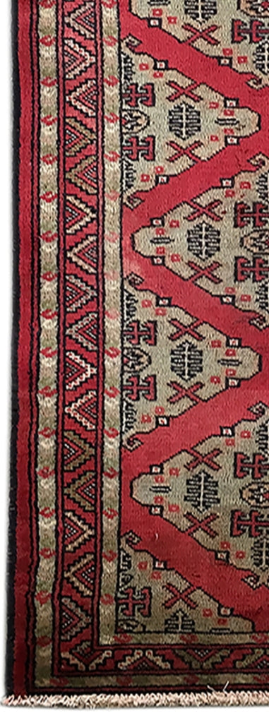 3' x 4' Red Persian Turkeman Rug