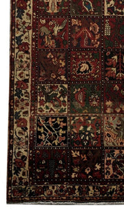 6x10 Authentic Hand-knotted Persian Bakhtiari Rug - Iran - bestrugplace