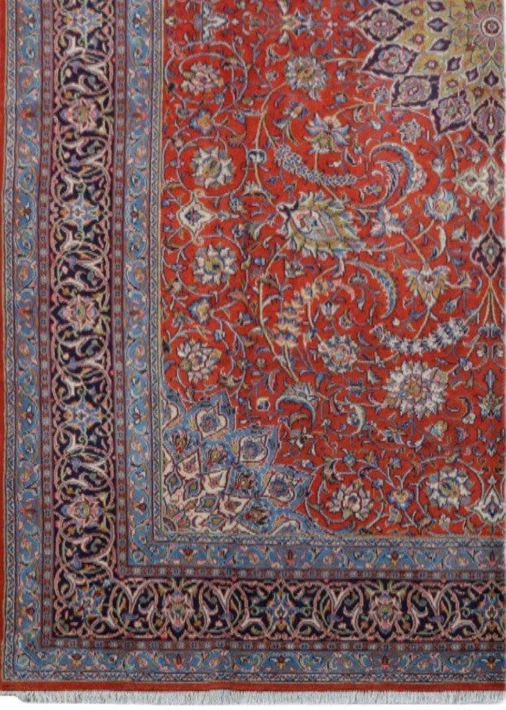 10x13 Authentic Hand-knotted Persian Signed Sarouk Rug - Iran - bestrugplace