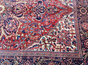 8x12 Authentic Hand Knotted Persian Heriz Rug - Iran - bestrugplace