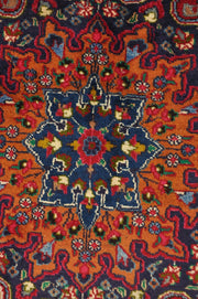 10x13 RED BLUE Persian MASHAD Rug 78892 - bestrugplace