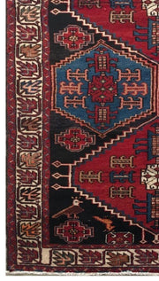 4x10 Authentic Hand-knotted Persian Hamadan Rug - Iran - bestrugplace