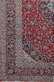 10x14 Authentic Hand-knotted Persian Signed Kashan Rug - Iran - bestrugplace