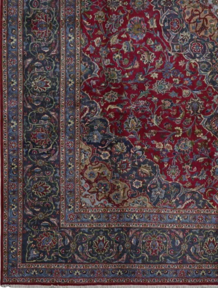 10x13 Authentic Hand-knotted Persian Kashmar Rug - Iran - bestrugplace