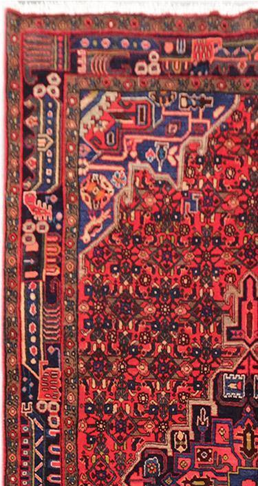 Luxurious 5x9 Authentic Hand-knotted Persian Hamadan Rug - Iran - bestrugplace